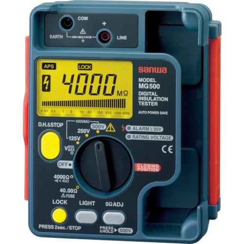 品質検査済 三和電気計器 MG500 「SANWA デジタル絶縁抵抗計 500V/250V/125V」, シンフォニージュエリー a18e43d1