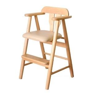 ds-2373678 ベビーチェア 子供椅子  44×44×72(47)cm 木製 肘付き 完成品 〔ダイニング プレゼント〕