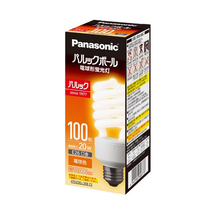 パナソニック 電球型蛍光灯 パルックボール D25形 100W 口金E26 電球色 パナソニック 電球型蛍光灯 パルックボール D25形 100W 口金E26 電球色