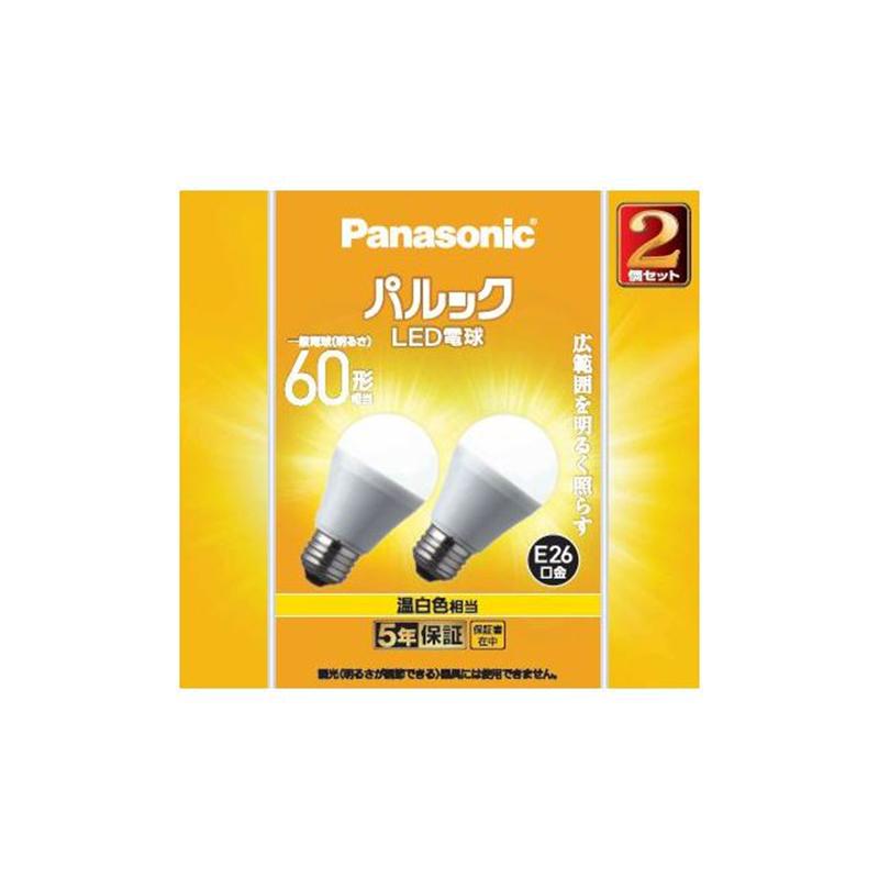 Panasonic パナソニック パルック LED電球 一般電球形 E26 60W形 Panasonic パナソニック パルック LED電球 一般電球形 E26 60W形