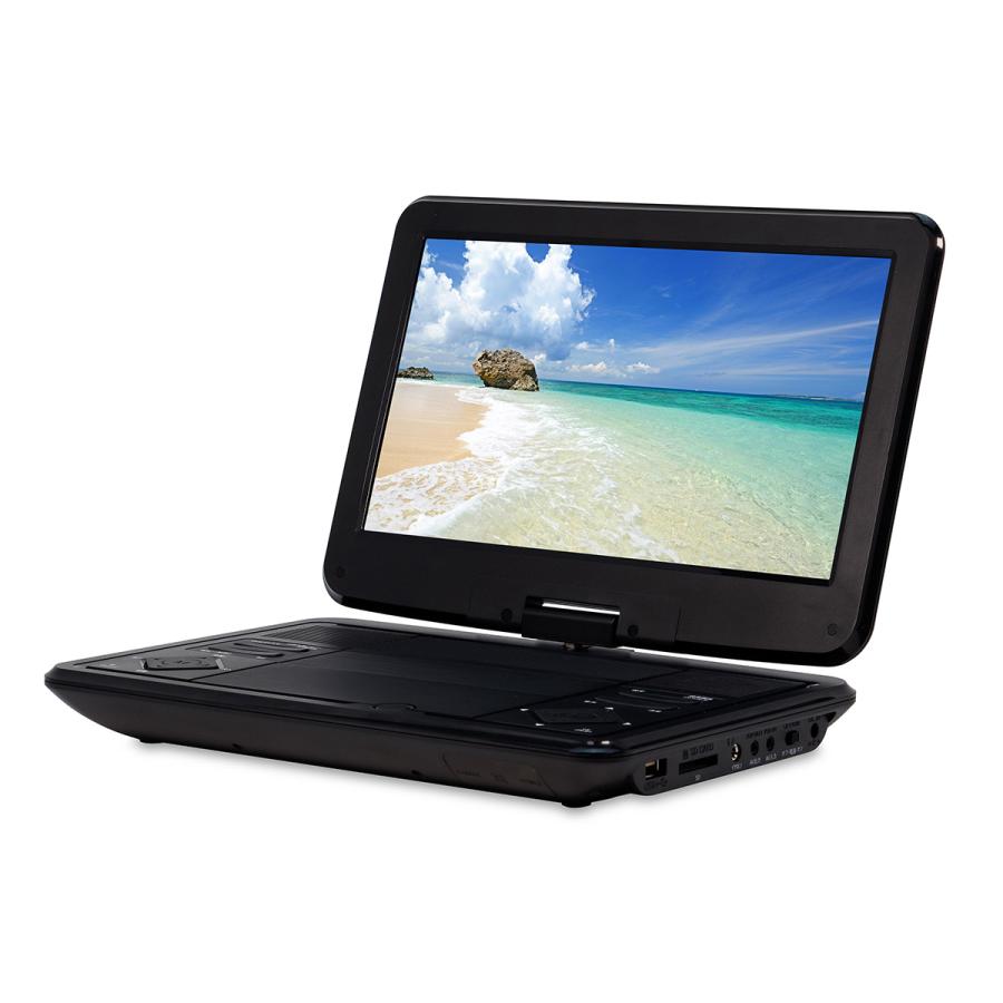 再入荷なし：ティーズ 10.1ポータブルDVDプレーヤー PDVD-1010TS