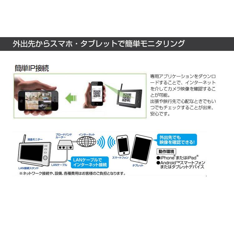 ELPA エルパ 防犯カメラ 屋外用 ワイヤレスカメラ1台+モニタ1台 ELPA エルパ 防犯カメラ 屋外用 ワイヤレスカメラ1台+モニタ1台