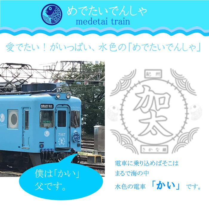 鉄道 電車 Tシャツ メンズ 子ども トートバッグ ふろしき 父の日 運動会 旅行 南海電車 めでたいでんしゃ 加太線 セット 3点 ギフトセット 大人 |  | 10