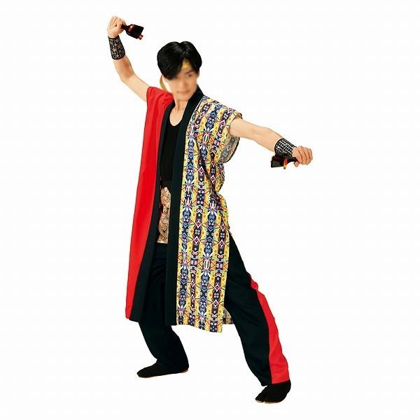 よさこい 袖無し 法被 半纏 半天 袢天 半被 衣装 ポリエステル100% YOSAKOI ソーラン 祭り ダンス 舞踊 踊り はんてん ハッピ 舞台 ステージ 男女兼用 (60094) 特価 よさこい 袖無し半纏 半天 袢天 法被 半被 衣装 ポリエステル100
