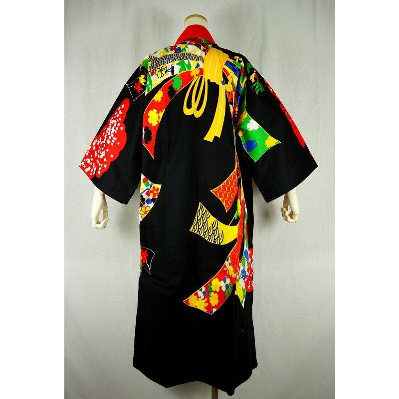 よさこい 長半纏 法被 半天 袢天 半被 衣装 綿100% のしめ柄 YOSAKOI