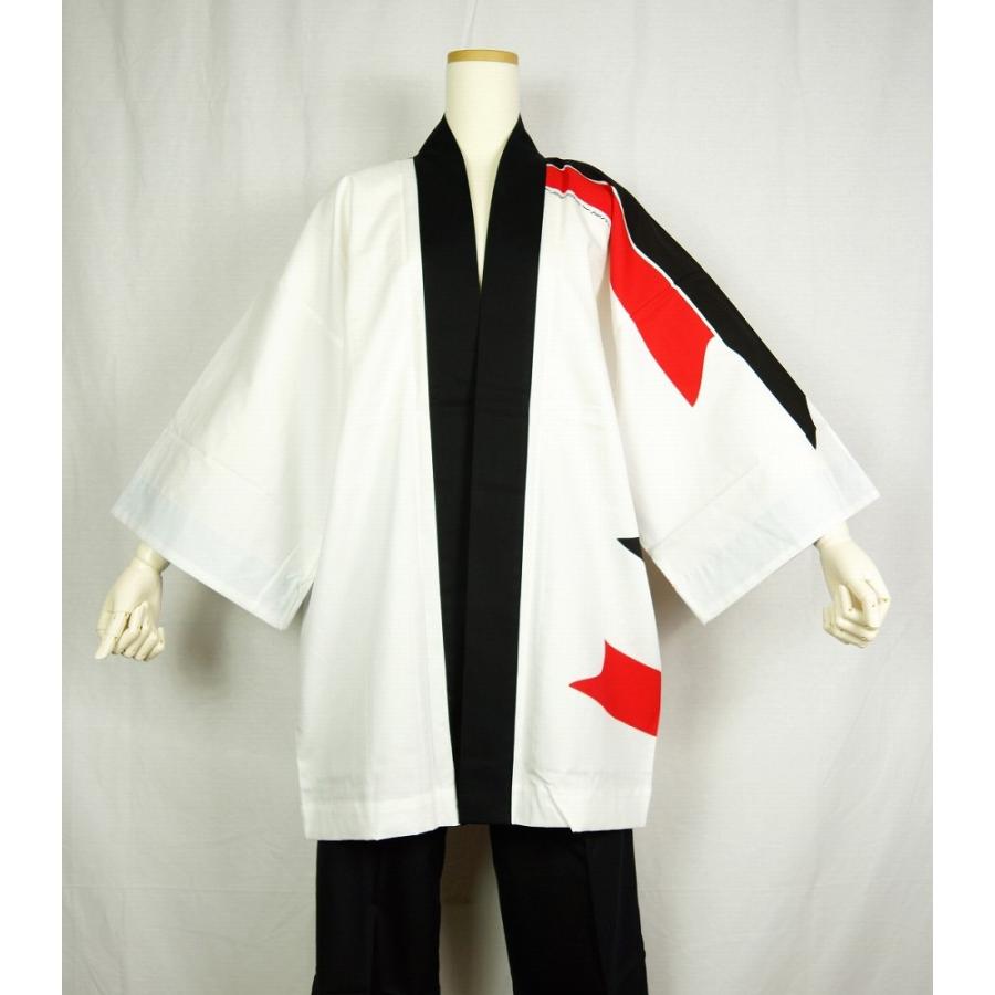 法被 半纏 半被 半天 袢天 (白) 綿100% のしめ柄 祭り 衣装 大祭 祭禮