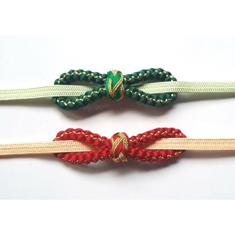 正絹 二分紐 無地 普通丈 110〜120cm 幅6mm 国産 伊賀 三重県 帯〆