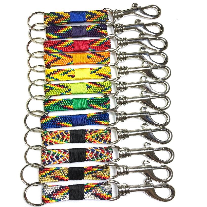 くみひも 帯〆キーホルダー 平組 厄除 お守り 全12色 組紐 おしゃれ