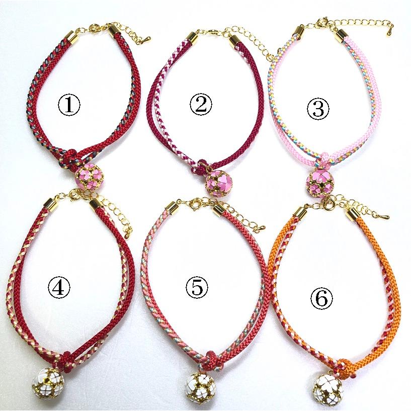 くみひも商品　　犬・猫の首輪　可愛い　叶結び　鈴付き　丸紐 |  | 14