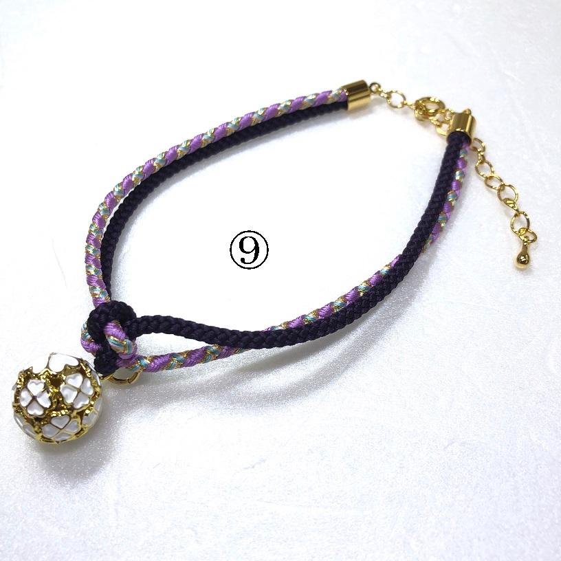 くみひも商品　　犬・猫の首輪　可愛い　叶結び　鈴付き　丸紐 |  | 24