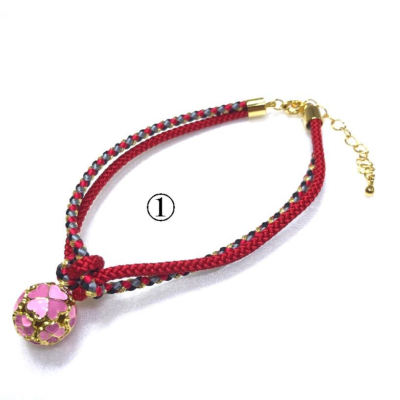 くみひも商品　　犬・猫の首輪　可愛い　叶結び　鈴付き　丸紐 |  | 16