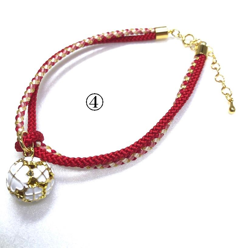 くみひも商品　　犬・猫の首輪　可愛い　叶結び　鈴付き　丸紐 |  | 19