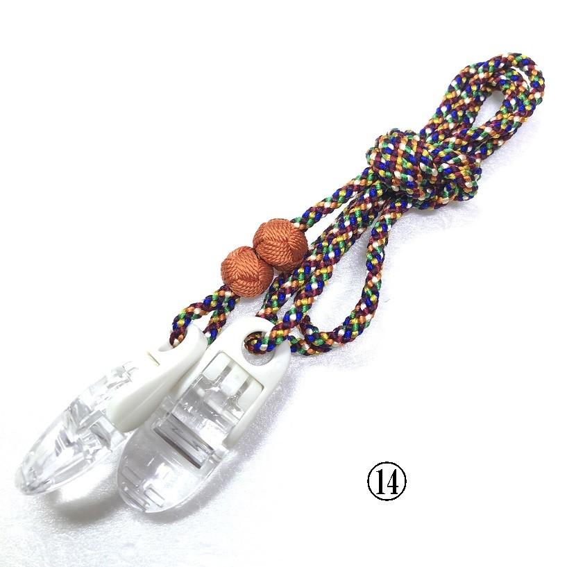 くみひも商品　ナフキンクリップ　袂留め　ハンカチ留め　ひざ掛け留め　帽子クリップ　正絹　シルク　silk　長さ調節できる　綺麗　カラフル |  | 17