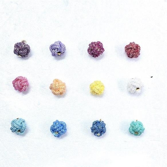くみひもフックピアス　オーロラあわじ結び　No.２　１２色　レディース　綺麗　可愛い　軽い　国産　伊賀　手作り　日本製　カラーが選べる |  | 07