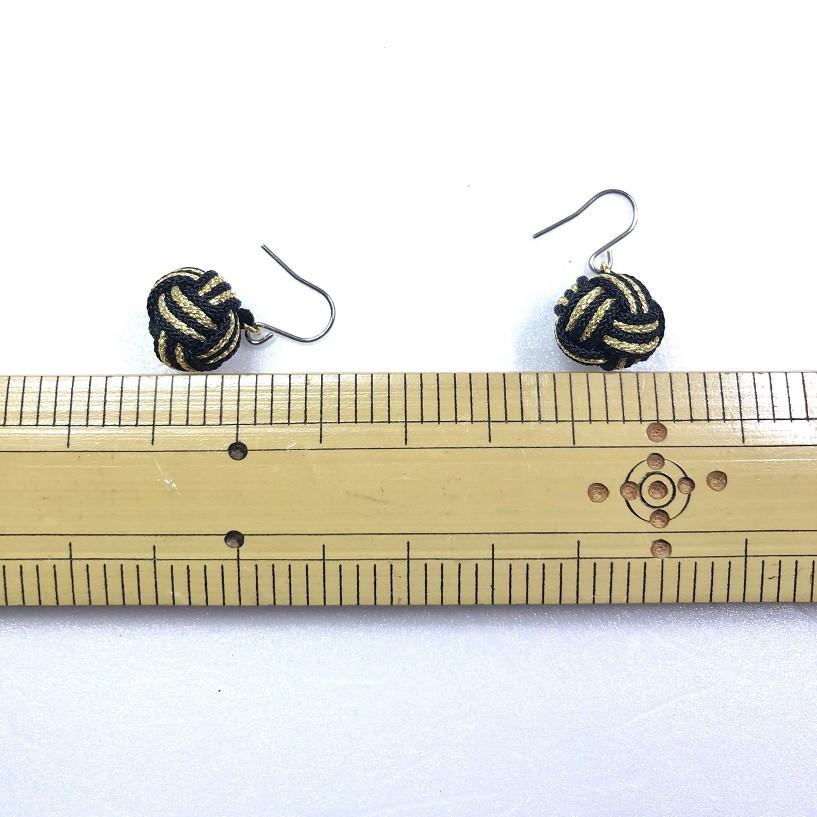 くみひもフックピアス　小田巻　黒金　黒銀　レディース　綺麗　可愛い　軽い　国産　伊賀　手作り　日本製 |  | 05