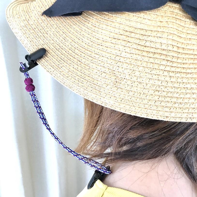 くみひも商品　帽子クリップ No.3　正絹　シルク　silk　長さ調節できる　綺麗　カラフル |  | 01
