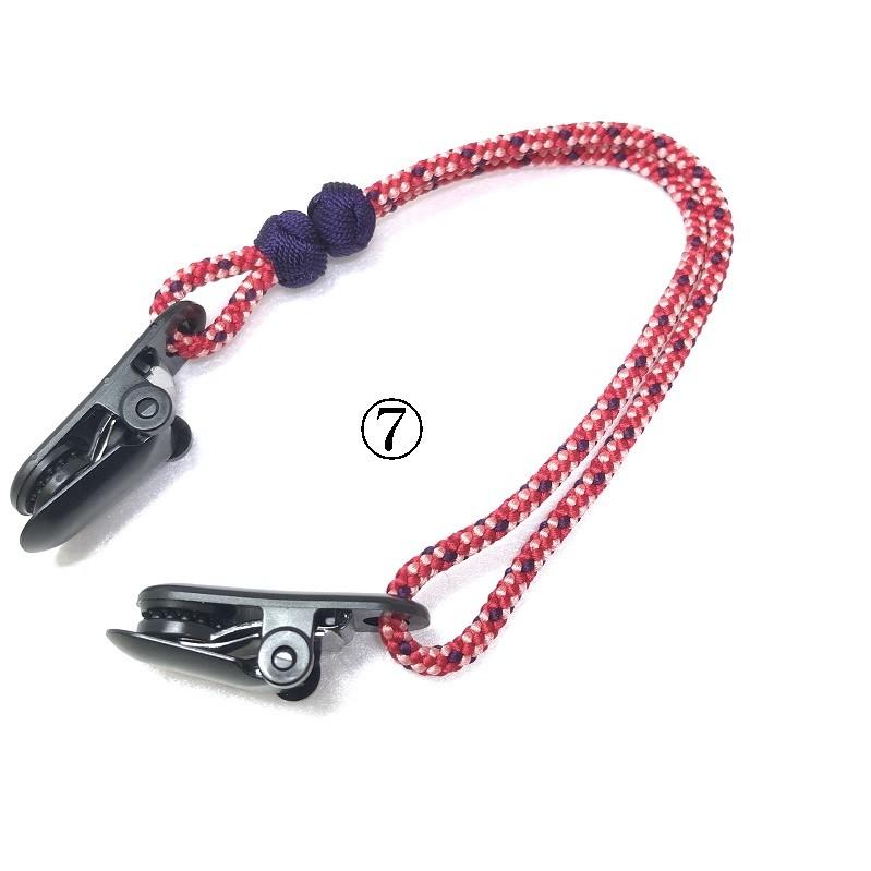 くみひも商品　帽子クリップ No.3　正絹　シルク　silk　長さ調節できる　綺麗　カラフル |  | 08