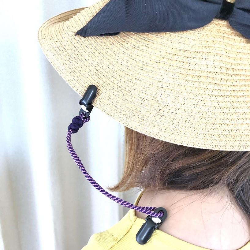 くみひも商品　帽子クリップ 手綱柄　正絹　シルク　silk　長さ調節できる　綺麗　カラフル |  | 01