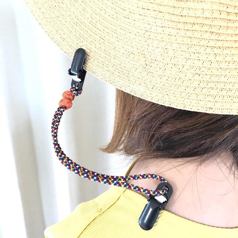 くみひも商品　帽子クリップ 点柄　正絹　シルク　silk　長さ調節できる　綺麗　カラフル |  | 01