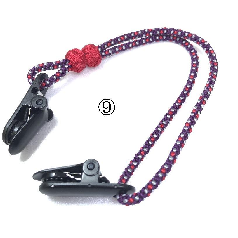 くみひも商品　帽子クリップ 点柄　正絹　シルク　silk　長さ調節できる　綺麗　カラフル |  | 10