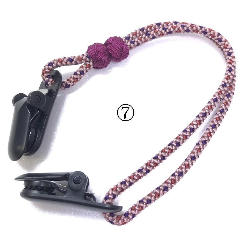 くみひも商品　帽子クリップ 点柄　正絹　シルク　silk　長さ調節できる　綺麗　カラフル |  | 08