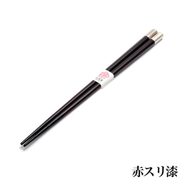 北陸の箸置夫婦箸セット 白銀 木箱入り ペア ( あすつく 木箱名入れ