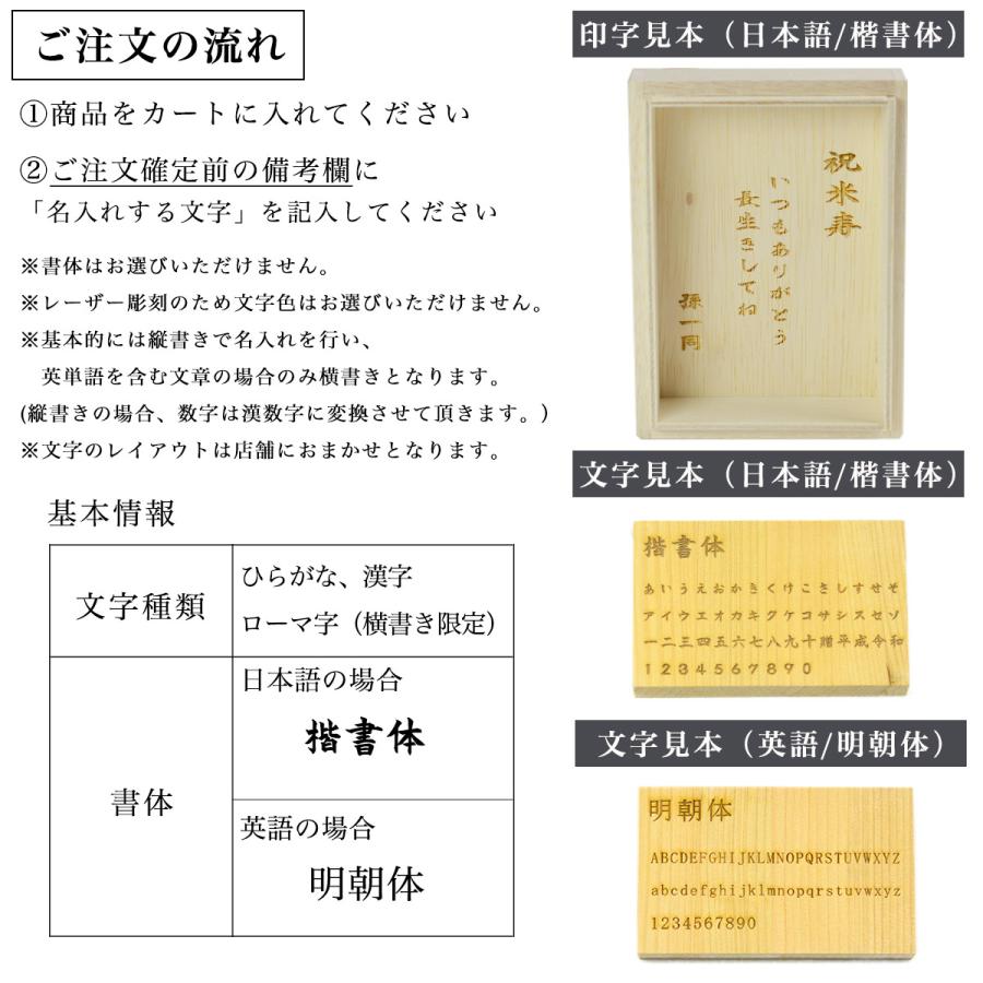 九谷焼 蓋付湯呑 専用木箱 花詰 蓋裏レーザー名入れ彫刻料込み ( あす