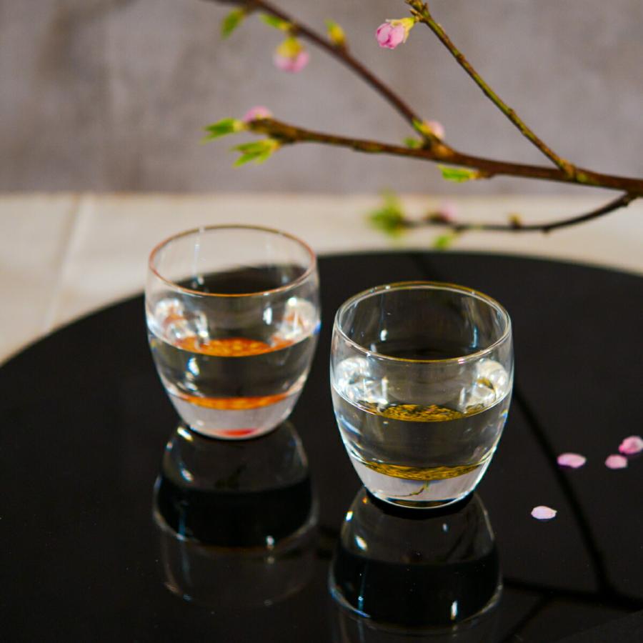 冷酒グラス ダルマ型 銀河 ペア 木箱入り 蓋裏レーザー名入れ彫刻料