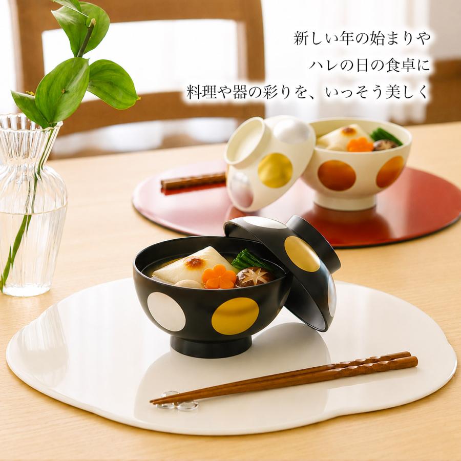 福梅プレート 白練 ( あすつく ランチョンマット コーディネート 和食