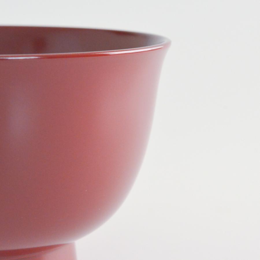 端反小丼 古代朱 食洗機対応 5個セット ( 退職祝い 定年 どんぶり 食器