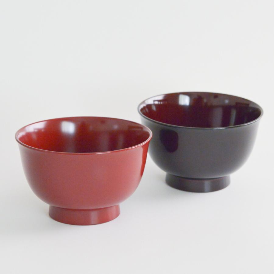 端反小丼 古代朱 食洗機対応 5個セット ( 退職祝い 定年 どんぶり 食器