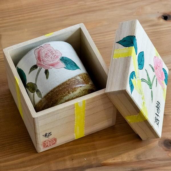 九谷焼 色いろカップ 薔薇 ペア ( 和窯 色いろカップ 木箱名入れ有料 初任給 プレゼント 母の日 焼酎グラス ビアカップ ビールグラス セット 九谷焼 )_7