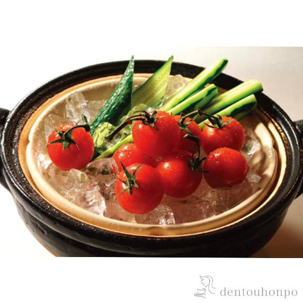 長谷園 ヘルシー蒸し鍋 黒 中 （2〜4人用） レシピ・陶製すのこ