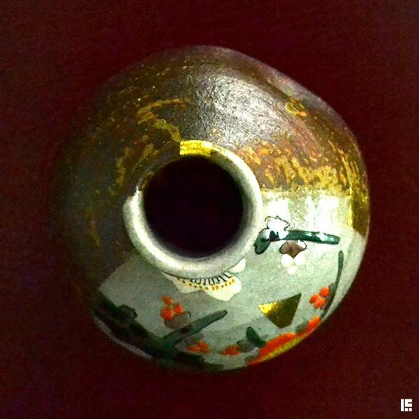 九谷焼 酒器セット 紅白梅金箔 ( 父の日 プレゼント 酒器 とっくり