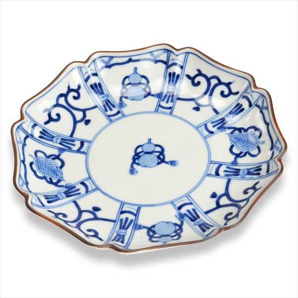 九谷焼 皿揃 染付宝尽くし 6号 5枚セット ( 退職祝い 定年 セット