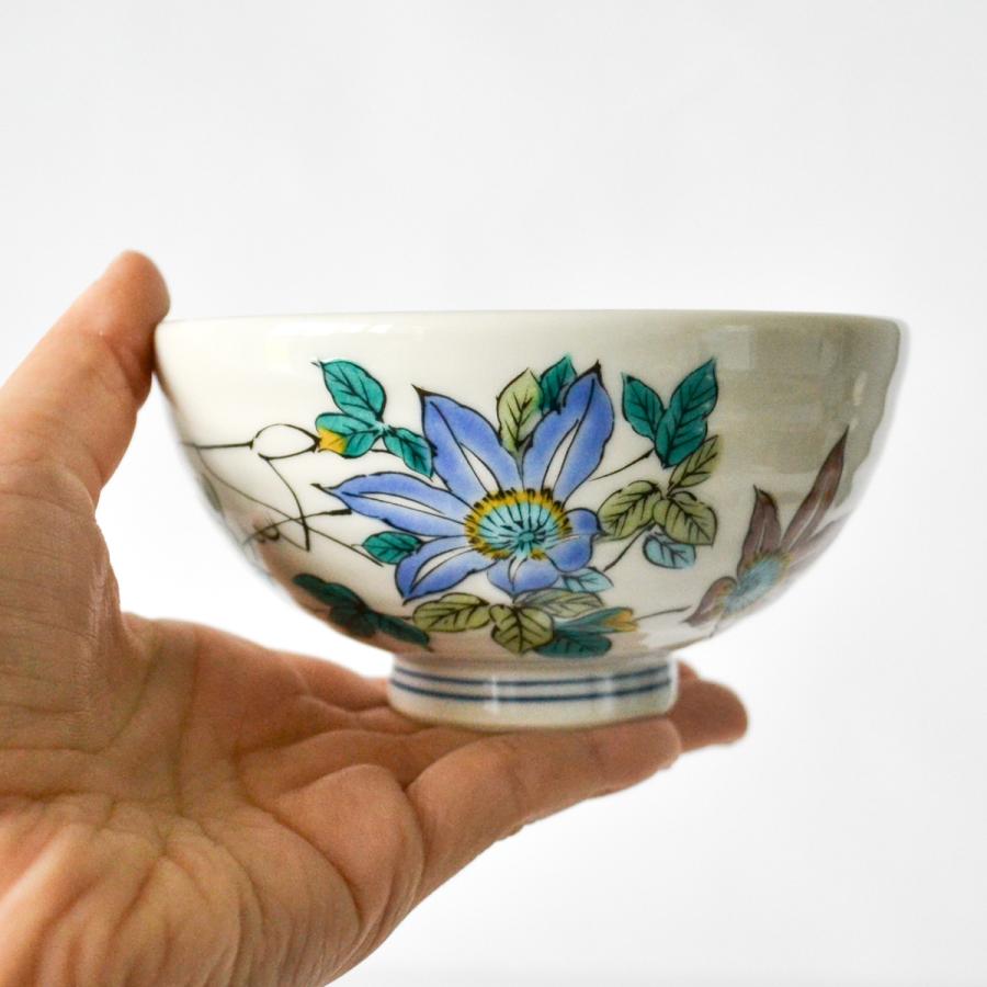美術品・アンティーク・コレクション Maebata China 花暦 白釉 飯茶碗