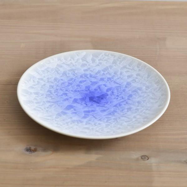 珈琲碗皿 花結晶 白地青 ( 名入れ有料 退職祝い 定年 セット ソーサー