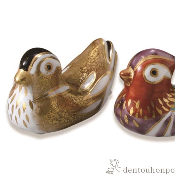 有田焼 幸楽窯 蒔絵おしどり 箸置 5個セット 桐箱入り