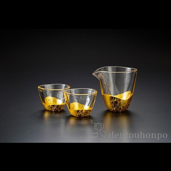 貫入 酒器セット ( 箔一 退職祝い 定年 酒器 日本酒 冷酒 プレゼント