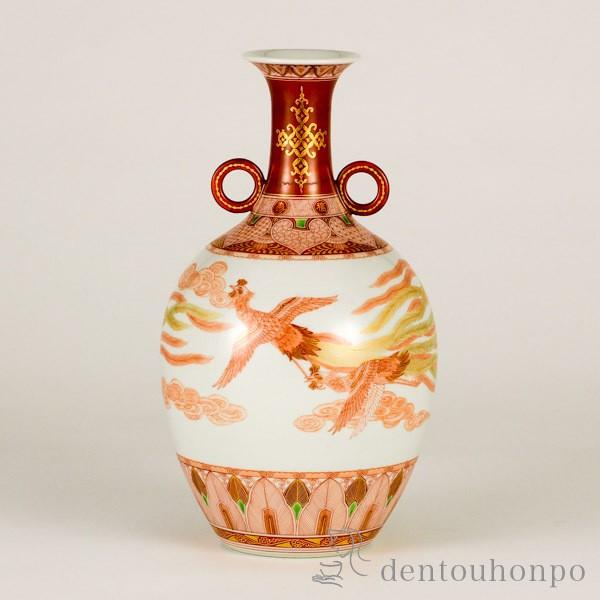 無料長期保証 九谷焼 花瓶 赤絵瑞鳥文 8 5号 限定品 木箱名入れ可 木札名入れ可 父の日 ギフト 早割り 初任給 プレゼント 祖父母 ガラス フラワーベース 花器 最安値 Cepici Gouv Ci