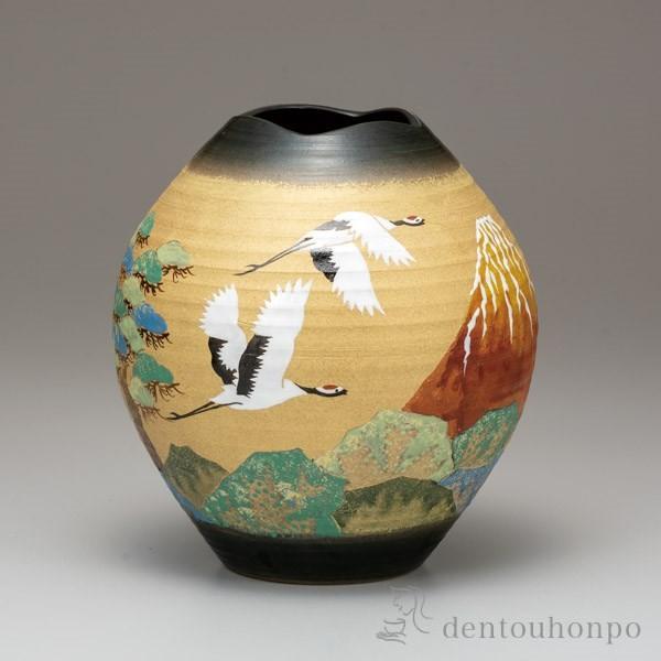 超目玉 九谷焼 花瓶 赤富士に鶴 8号 木箱名入れ可 木札名入れ可 父の日 ギフト 初任給 プレゼント 祖父母 ガラス フラワーベース 花器 一輪挿し Kti3815 伝統本舗 通販 Yahoo ショッピング 安い Jolimmo Ch