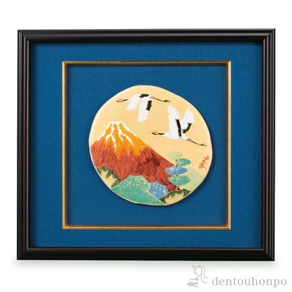 楽天市場】 ミズヒキの陶板 手書き 絵付け 陶額 工芸 壁飾り 陶器