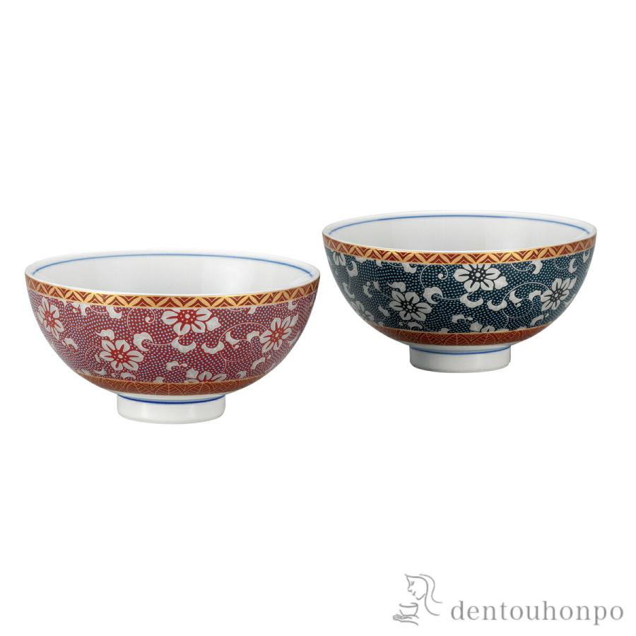 【新品未使用】九谷焼 金山　青粒 白粒 鉄仙　飯碗　コンビ鉄仙　組飯碗　ペア 新品未使用】九谷焼 金山 青粒 白粒 鉄仙 飯碗 コンビ鉄仙 組飯碗 ペア