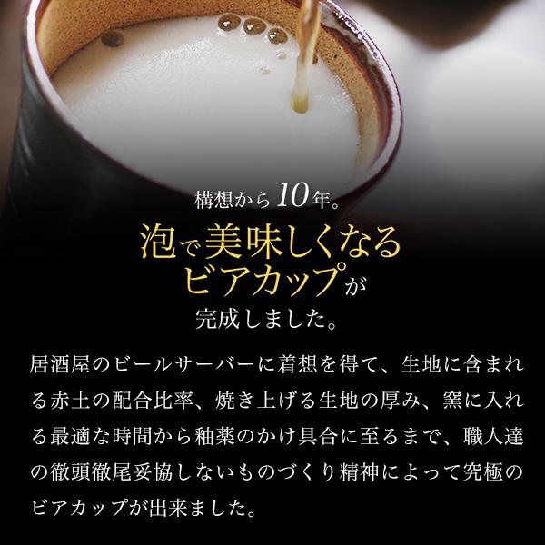 九谷焼 ビアカップ awatana 銀彩 紙箱付き 250ml／350ml ペア 「伝統保証」 ( 和窯 awatana あすつく 父の日 プレゼント ビールグラス 陶器 )_2