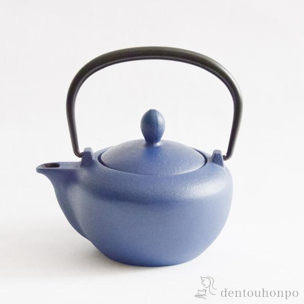 岩鋳 南部鉄器 急須 ポワール EBU ( 岩鋳 父の日 プレゼント 取っ手付き 茶こし付き 茶器 カラーポット ティーポット 南部鉄器 結婚 出産 内祝い 引き出物 )