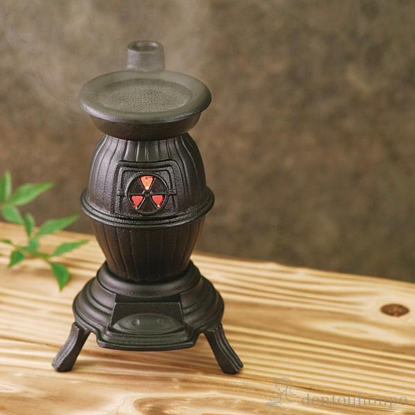 オイルポット ストーブ 黒 ( 岩鋳 お香立て インセンス インテリア