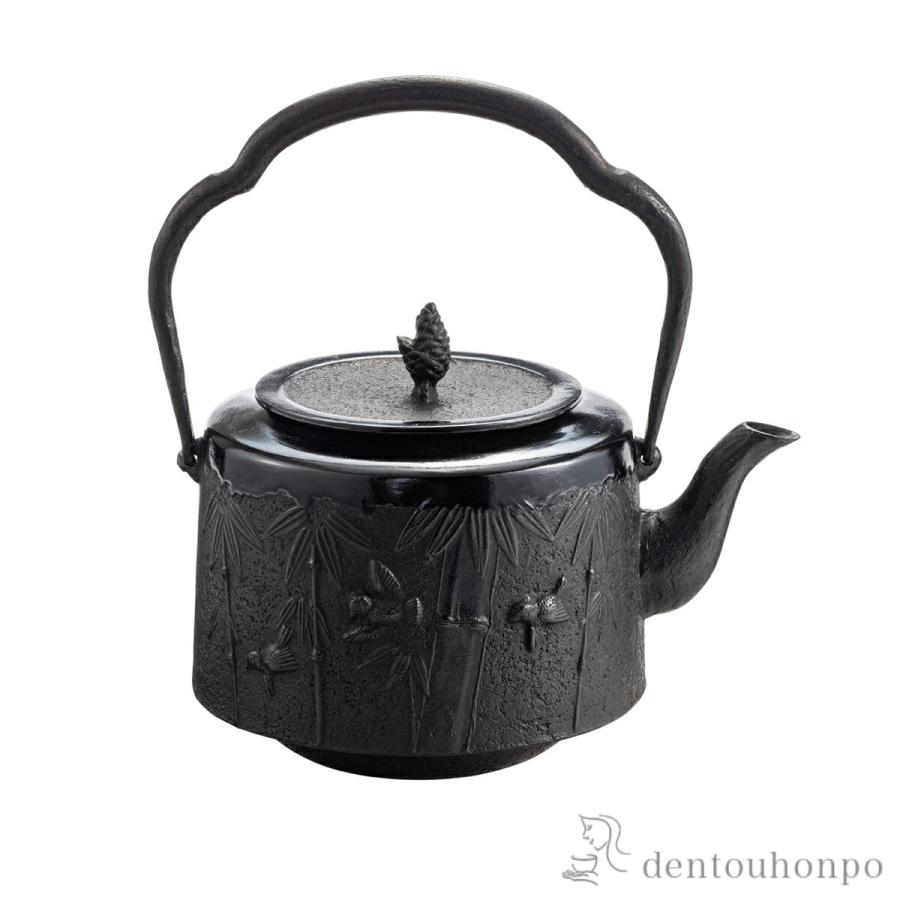 岩鋳（IWACHU） 南部鉄器 鉄瓶18型 利久磨 直火専用 1800ml（1.8L