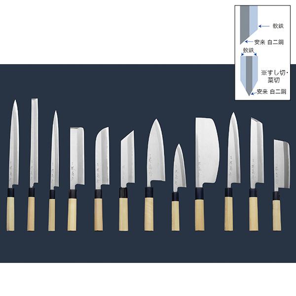 和包丁 堺菊守 極上（水牛柄） 出刃 165mm 1本 名入れ彫刻無料 ( 退職