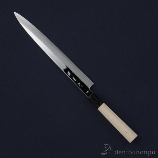 堺菊守 極KIWAMI V10 柳刃 27cm 和包丁 堺菊守 極 V10鏡面（朴八角柄） 柳刃 270mm 1本 名入れ彫刻無料