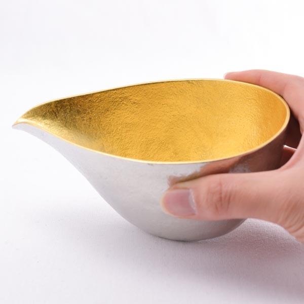 能作 酒器セット 金箔 大サイズ 片口 1個・ぐい呑 1個 ( あすつく 名
